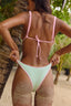 LEAH BOTTOM / SEA GREEN & PASTEL PINK