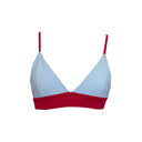 ANAIS TOP / PASTEL BLUE & CHERRY