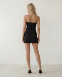 ARIA FITTED MINI SKIRT / BLACK