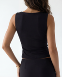 MAEVE SLEEVELESS COMFORT TOP / BLACK