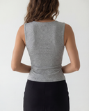 MAEVE SLEEVELESS COMFORT TOP / HEATHER