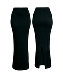 ROSALIE FITTED MAXI SKIRT / BLACK