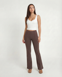 ISLA FITTED TROUSERS / MUSHROOM