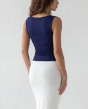 MAEVE SLEEVELESS COMFORT TOP / NAVY