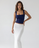 MAEVE SLEEVELESS COMFORT TOP / NAVY