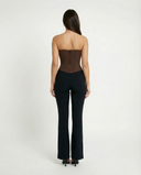 ISLA FITTED TROUSERS / BLACK