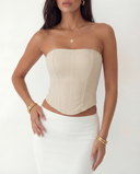 VALENTINA CORSET TOP / SAND