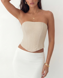 VALENTINA CORSET TOP / SAND